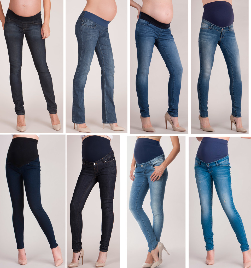 Seraphine Skinny Post Maternity Shaping Jeans in Blue