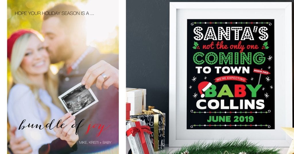 Fun Christmas pregnancy announcement ideas Breastmates Blog